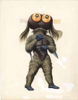 Yoshio Watanabe Hand-Drawn Color Illustration "Spectreman" Giragindo | Mandarake (Big Web)