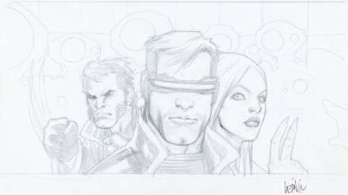 Yu, Leinil Francis - Leinil Francis Yu New X-Men Annual #1 Cover Original Art (Marvel, 2001)....