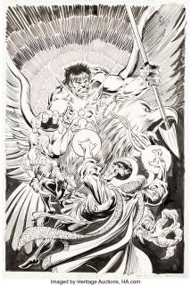 Buckler, Rich | Rich Buckler and Al Milgrom The Defenders #82 Cover Original Art (Marvel, 1980).... | Heritage