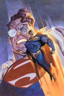 Carlos Meglia El Historietista #3 Superman Cover Original Art (2003). ...