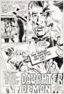 Neal Adams and Dick Giordano - Batman #232 Story Page 2 Original Art (DC, 1971)....