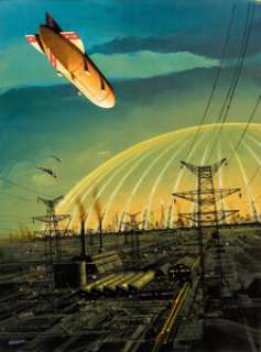 Manchu (Philippe Bouchet) - La Lune n‘est Pas Pour Nous Cover Original Art (MNÉMOS, 2004).