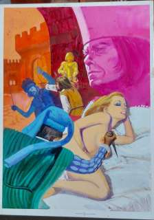 Giuseppe D’angelico | Lucrezia n. 82 - Giuseppe D’Angelico - Cover originale - Convegno d’amore e di morte - Page volante - Exemplaire unique - (1) | Catawiki