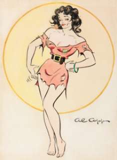 Al Capp - - Li‘l Abner‘s Moonbeam McSwine Illustration Original Art (c. 1940s).