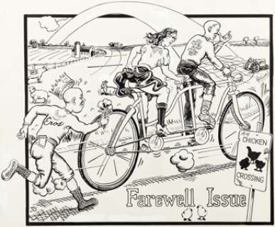 Justin Green - Comix Book #5 Cover Original Art (Kitchen Sink Press, 1976).