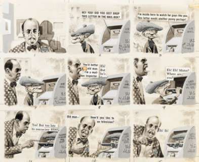 Wally Wood | Trump #1 Complete 2-Page Story Original Art (Playboy Press, 1957). (Total: 2 Original Art) | Heritage