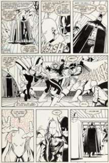 Keith Giffen, Kevin Maguire, and Terry Austin - Justice League #1 Story Page 10 Original Art (DC, 1987).