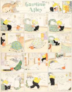 Frank King Gasoline Alley Sunday Comic Strip Original Art dated 4-8-23 (Chicago Tribune, 1923).