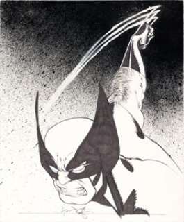 Howard Chaykin Marvel Fanfare #45 Wolverine Pin-Up Original Art (Marvel, 1989). | Heritage