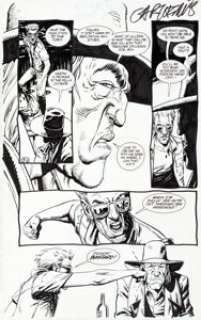 Steve Dillon Preacher #3 Story Page 17 Original Art (DC, 1995).