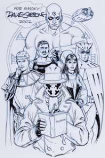 Dave Gibbons - Watchmen Complete Team Illustration Original Art (2002). | Heritage