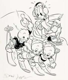 Daan Jippes Walt Disney‘s Comics and Stories #528 Cover Original Art (Gladstone, 1988).