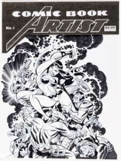 Bruce Timm Comic Book Artist Special Edition #1 Cover Illustration Original Art (TwoMorrows, 1999).