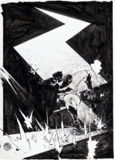 Paul Pope Batman #50 Variant Cover Original Art (DC, 2016).