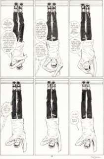Pia Guerra and José Marzan Jr. Y: The Last Man Story Page 4 Original Art (DC, 2002).