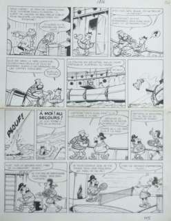 Francis | Francis - Planche originale - Capitaine Lahuche - La Croisière enchantée - (1973) | Catawiki