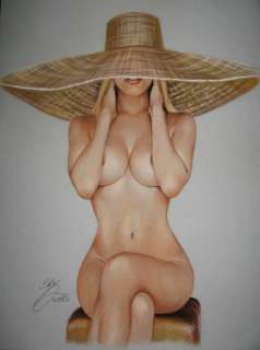 Sly | Sly - Original drawing in colour - Nude women - Size: 31 x 42 cm. - (2023) | Catawiki