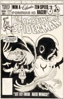Ed Hannigan, John Romita Jr., and Bob Layton The Amazing Spider-Man #224 Cover Original Art (Marvel, 1982). | Heritage