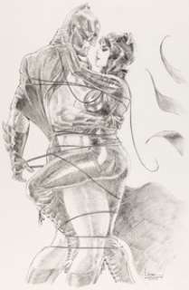 Kaare Andrews Detective Comics #1000 Batman and Catwoman Variant Cover Original Art (DC, 2019).