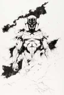 Jerome Opeña and Pepe Larraz Avengers: Rage of Ultron Splash Page 82 Original Art (Marvel, 2015).