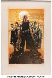 Hellboy (Columbia, 2004), Drew Struzan Original Poster Concept Art.