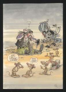 Ptiluc - Couverture originale du Fluide Glacial n°426 en décembre 2011, inspiré de la série Pachus Blues - Pacush Blues