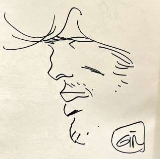 Jean Giraud / Charlier | Blueberry - 22 - De lange mars - fantekening Jean Giraud - 1 - Album - Dessin dédicacé - EO - 1982 | Catawiki