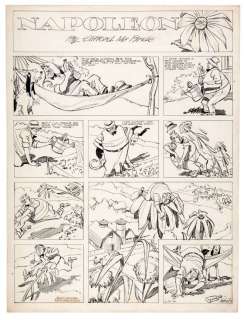 "NAPOLEON" 1940 SUNDAY PAGE ORIGINAL ART. | Hake’s