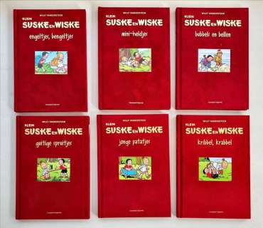 Dick Heins / Studio Vandersteen | Suske en Wiske - 6 fluwelen luxe albums van (Klein) Suske en Wiske - Complete set - met in ieder album een fantekening - Cartonné - EO - 2005 | Catawiki