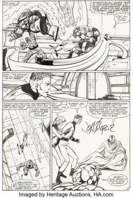 John Byrne Fantastic Four #253 Story Page 21 Original Art (Marvel, 1983). | Heritage
