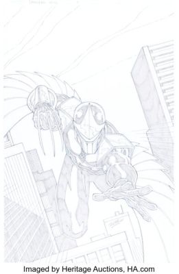 Ron Lim Darkhawk #1 Variant Cover Original Art (Marvel/Veve, 2021).