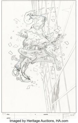 Stuart Immonen Ultimate Spider-Man #116 Cover Pencils Original Art (Marvel, 2008).