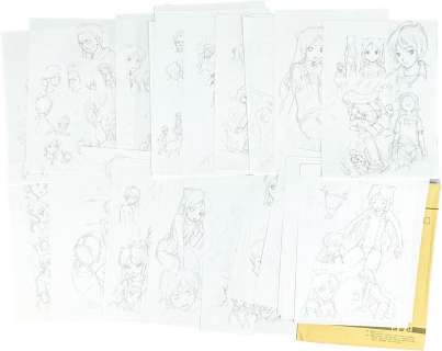 Takeaki Momose Hand Drawn Draft "Kamisen." 45 sheets, 9 names | Mandarake (Big Web)