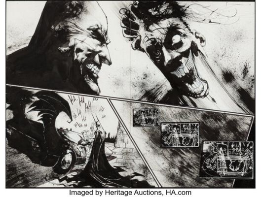 Sam Kieth Batman Secrets #3 Double Page Spread 12-13 Original Art (DC, 2006). | Heritage