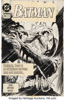 Norm Breyfogle Batman #464 Cover Original Art (DC, 1991). | Heritage