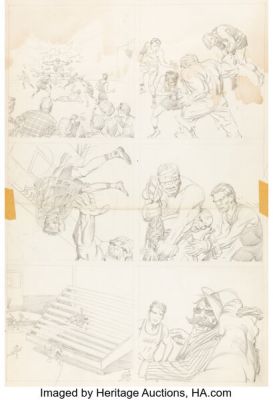 Jack Kirby The Incredible Hulk #4 Unused Story Page 13 Pencils Original Art (Marvel, 1962). | Heritage