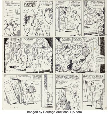 Milo Manara Il Profumo dell’Invisibile Story Page Original Art (Albin Michel, 1986). | Heritage