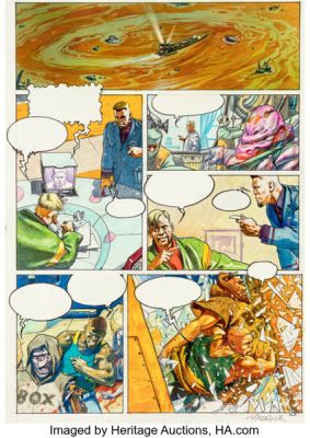 Tanino Liberatore RanX #3 Story Page 24 Original Art (L‘Echo Des Savanes, 1996).