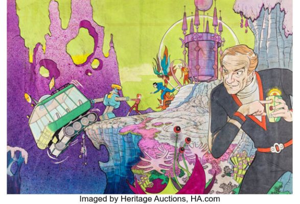 The ABC Saturday Superstar Movie "Lost in Space" Original Over-Sized 27" x 20" Pitch Art (Hanna-Barbera, 1973). | Heritage