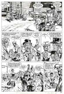 Hermann | Comanche, Red Dust, planche originale à l’encre de chine pour cet album paru en 1972 au Lombard. | Septimus