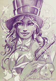 Scorda, Renato Ramon | Scorda, Renato Ramon - illustrazione a matita “Zatanna” | Catawiki