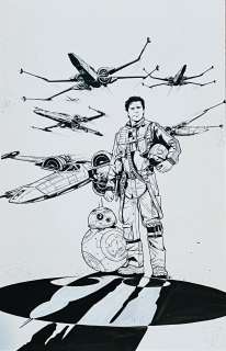 Joëlle Jones Star Wars: Poe Dameron #1 Cover | ComicSketchArt