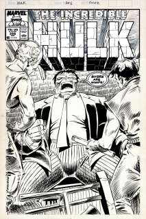 Bob McLeod Jeff Purves - incredible hulk #356 cover (sold live on ‘dueling dealers of comic art‘ episode #70 podcast on 5-18-2022 watch it here!