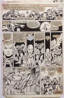 Bob Hall Dan Green - Avengers #220 Pg 18 (Marvel, 1982) Death of Drax the Destroyer !