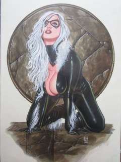 Miranda, Alex - 1 Original colour drawing - Black Cat | Catawiki