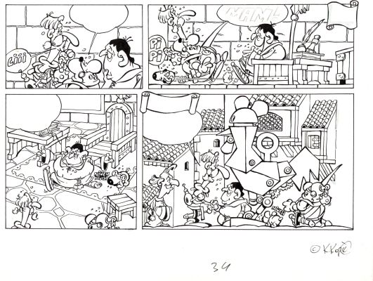 Krzysztof Kopeć | Darlan i Horwazy. Złoty Kur, strona 34 | Galeria Komiksu