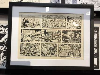 JACK KIRBY BLACK HOLE ORIGINAL ART - SIGNED
