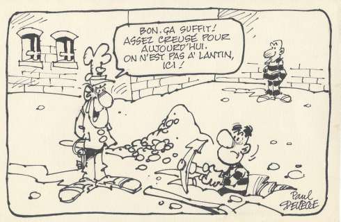 Deliège | Bobo, illustration au feutre représentant le… | Millon