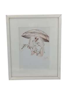 CROMWELL Gratien (dessinateur de BD) "Anita Bomba" personnage encre… | misc / divers