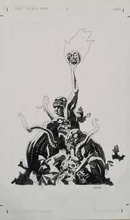 Mignola, Mike - 1 Original cover - Hell Boy B.P.R.D. - The Black Flame - 2006